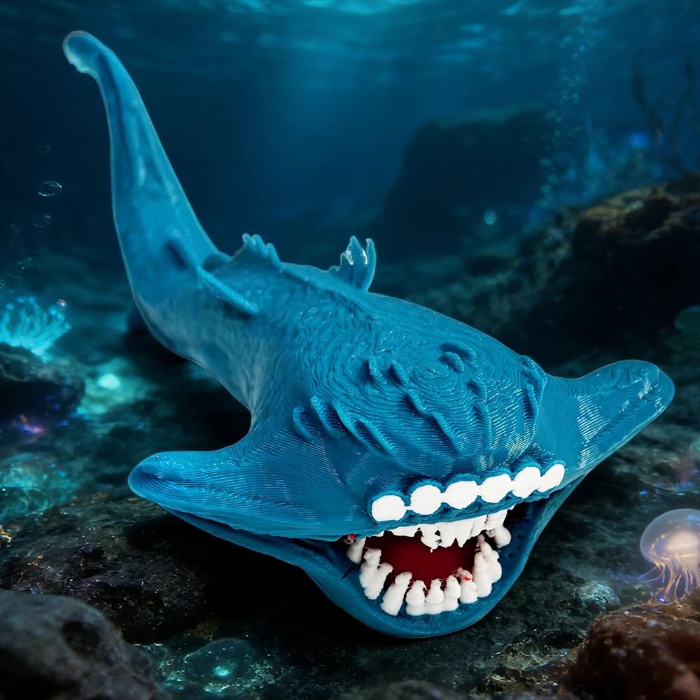 Deep Sea Monster Articulated Fidget Toy – Collectible Stress Relief Desk Creature