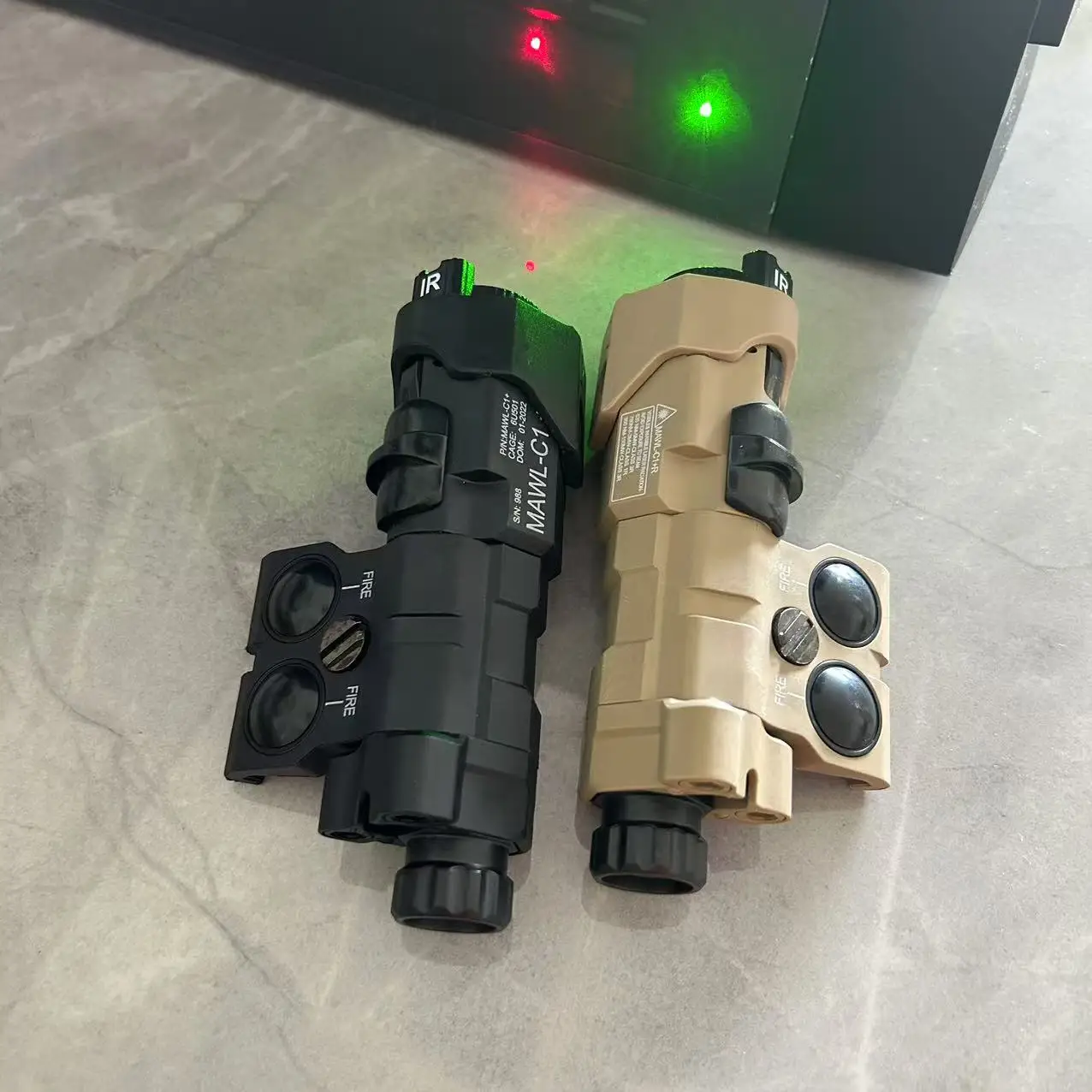 Tactical Flashlight 20mm Tactical PEQ A2 MAWL C1 Dummy Laser Flashlight Airsoft Weapon Decorative Box No function Fit hunting Airsoft Accessories