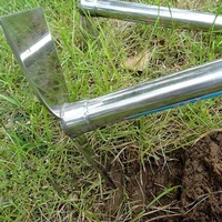 15 inch Stainless Steel Garden Hoe Pick Multipurpose Hand Tool Digging Weeding Seeding Turning Soil Mining Tools Drop Shipping 2