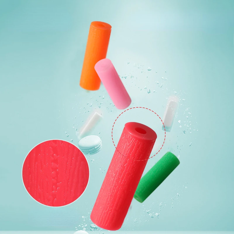 

2pcs/box Mulit Color Fruit Flavor Silicone Dental Orthodontic Aligner Remove Invisible Braces Orthodontic Chewies Dental Tools