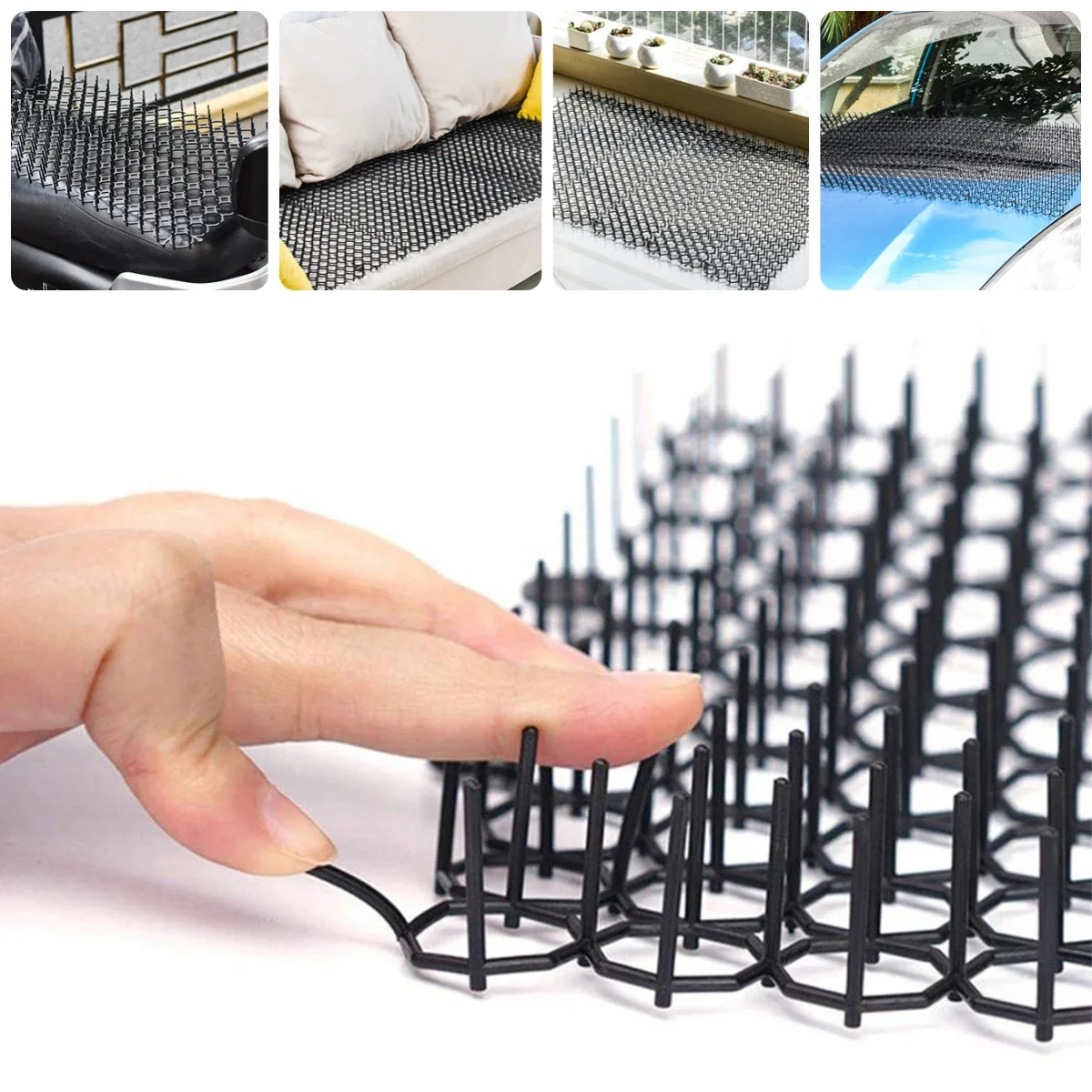 1/2PC Useful Anti-Cat Spikes Mat Anti-Climbing Fence Balcony Isolation Gardening Anti-Cat Thorn Net Dog Squirrel Pet Supplies