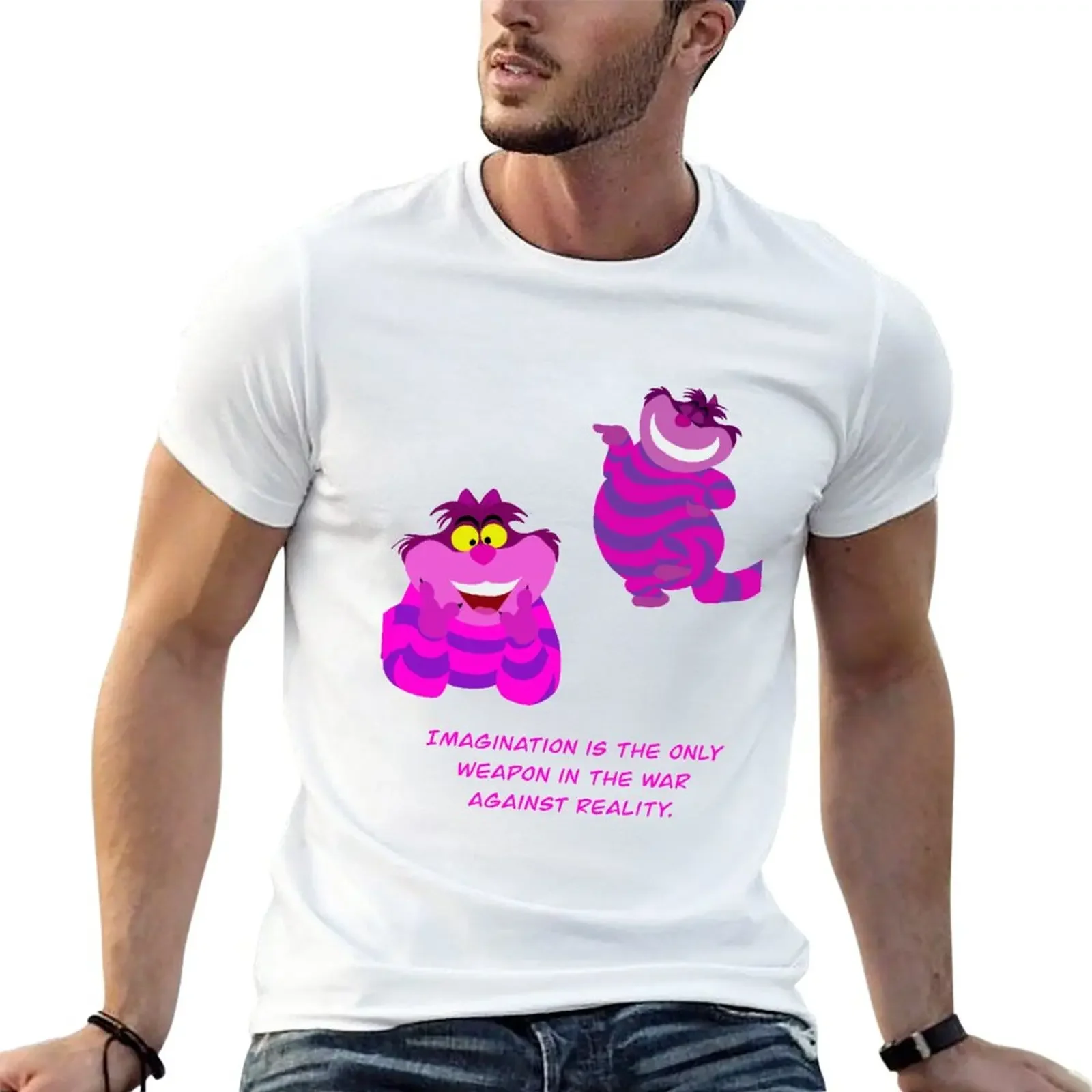 

Grinning cat T-Shirt quick drying summer top fruit of the loom mens t shirts