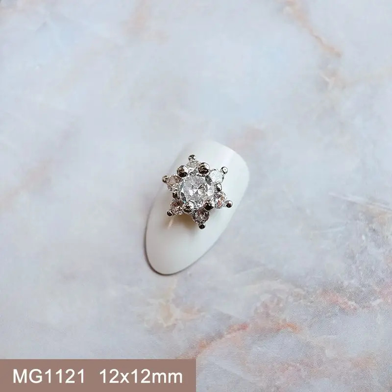 10 teile/los Silber Bogen Mond Stern Quaste Zirkon Kristalle Metall Nägel Schmuck Dekorationen Nail Art Zubehör Charms Teile Lieferungen – Detail 17