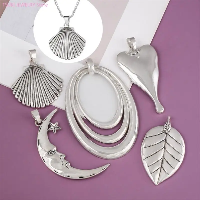 62Ke Silber Color Hohlbaumherz -Zauberanhänger für Schmuck DIY -Halskette machen – Detail 1