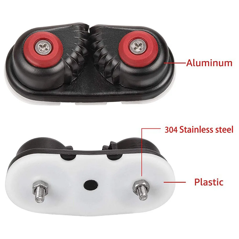 Boat Fairlead Cleat Ball Bearing Cleat with Leading Ring Marine Boat Sailing Sailboat Matic Fairlead Bearing Cam Cleat