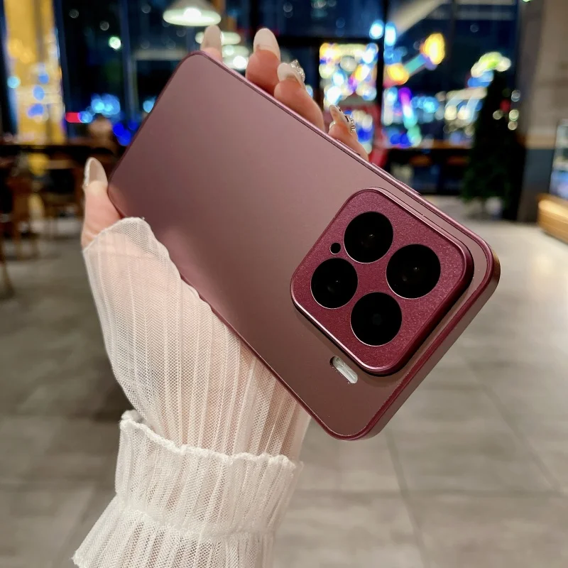 Stylish Tempered Glass Matte Shockproof Phone Case