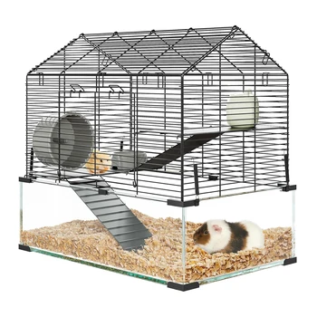 Transparent Metal Hamster Cage 1