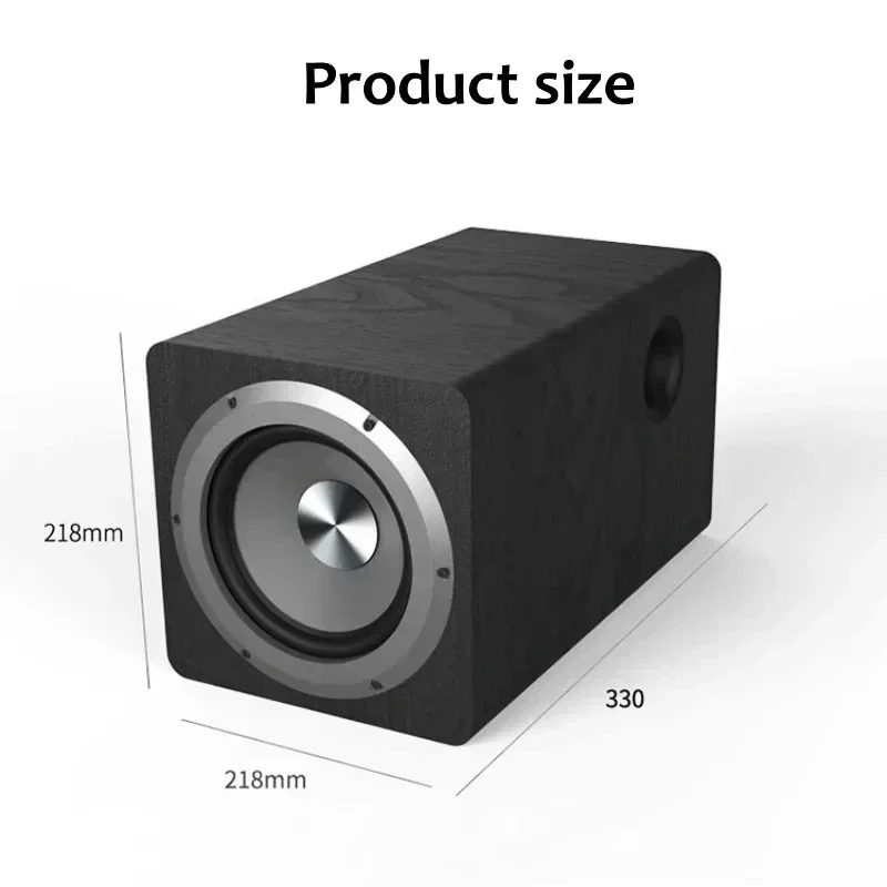 Ibass SU650D 100W High-power Subwoofer Home Theater Hi-fi Bass 6.5-inch Wooden Active Subwoofer 110V-220V Wide Voltage