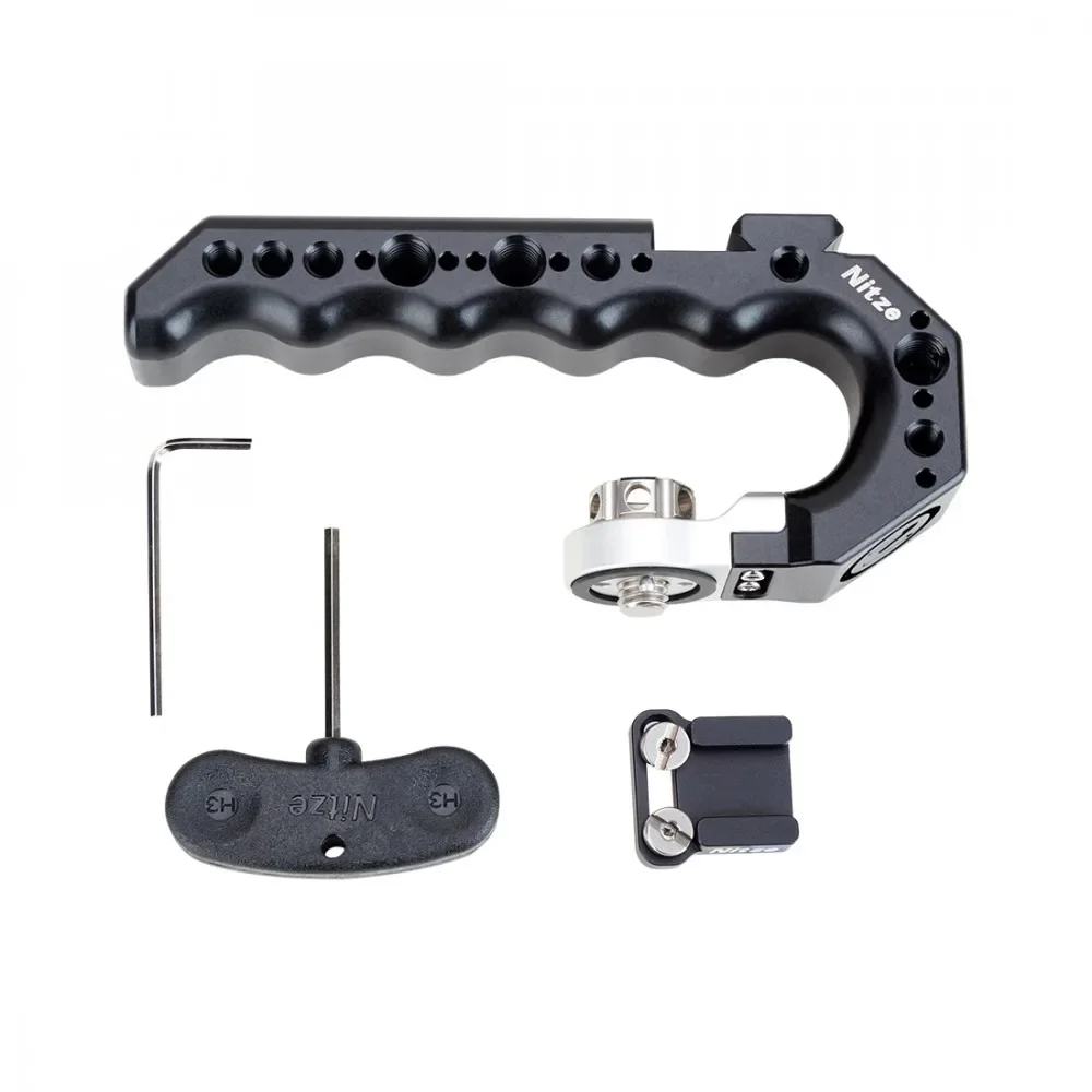 Nitze Stinger Handle Pa28-Bm Con Perni Di Localizzazione Arri Da 3/8 "-Magnesio-Versione Alluminio