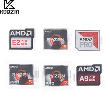  5PCS AMD Processor Series Label Sticker A9 PRO E2 Ryzen 3 5 7 Logo DIY Decor 