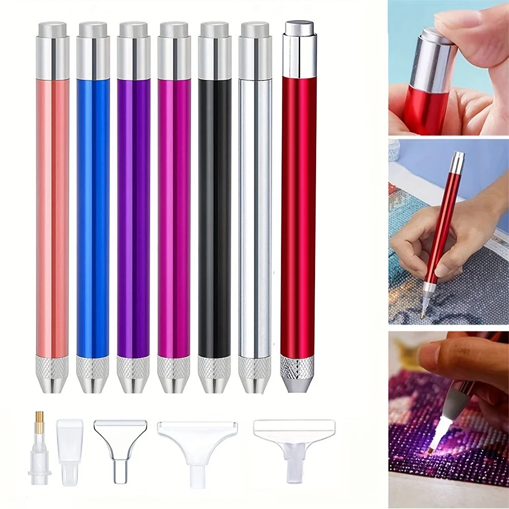 LED Diamond Painting Pen Kits with Light Diamond Art Pen 5D Light Up Pens for Diamond Painting Arts Nails DIY Crafts Accessories