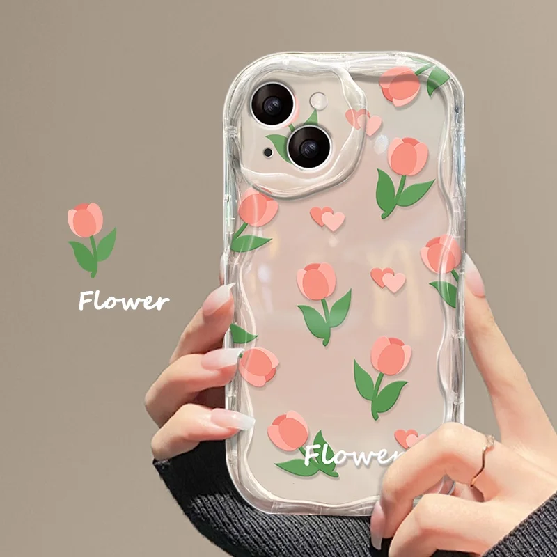 thumbnail image 1 of Red Cherry Pink Peach Case For Xiaomi Redmi Note 12 4G 11 8 10 12 13 Pro Plus 11S 12S Redmi 12 13C 12C 10C 9A 9 A1 A2 Plus Cover, 1 of 5
