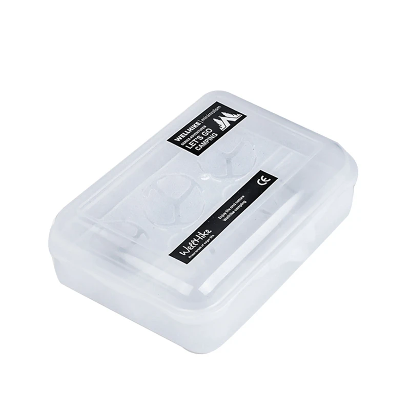 

1 Piece 6 Grid Egg Carton With Lid White PP Plastic Egg Container BPA Free For Camping Picnic