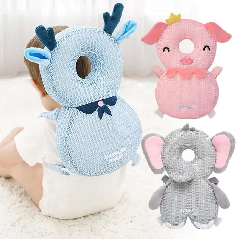 Baby Head Protector Backpack Pillow For Kids Adjustable Cute Children Soft PP Cotton Protective Cushion Cartoon Security Pillows