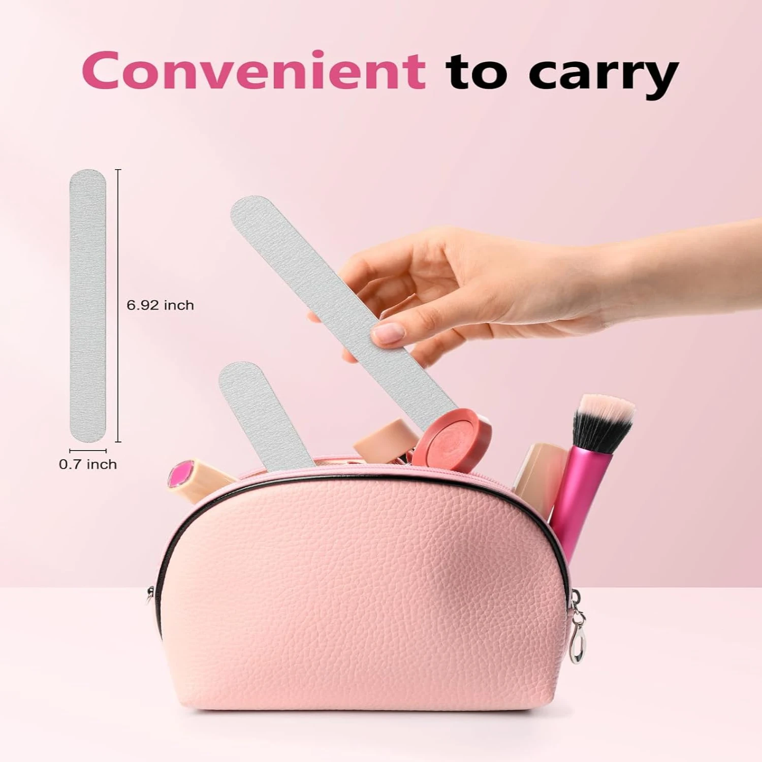 Women-Deluxe 25-Piece Double Sided Professional High-Quality Nail Files and ers Set for Superior Manicure and Pedicure-T
