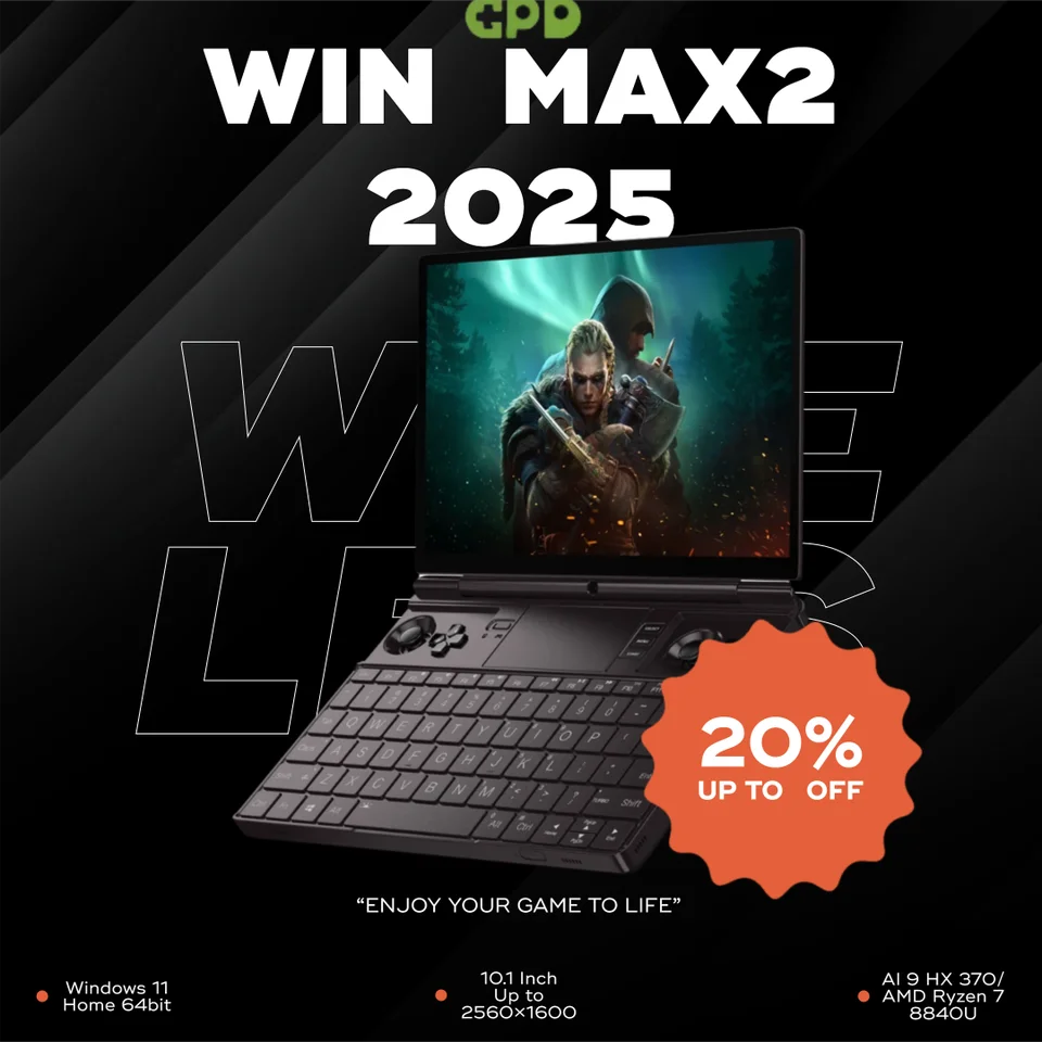 Ready Stock! Original New GPD 2025 WIN MAX 2 32GB RAM 1TB 2TB SSD