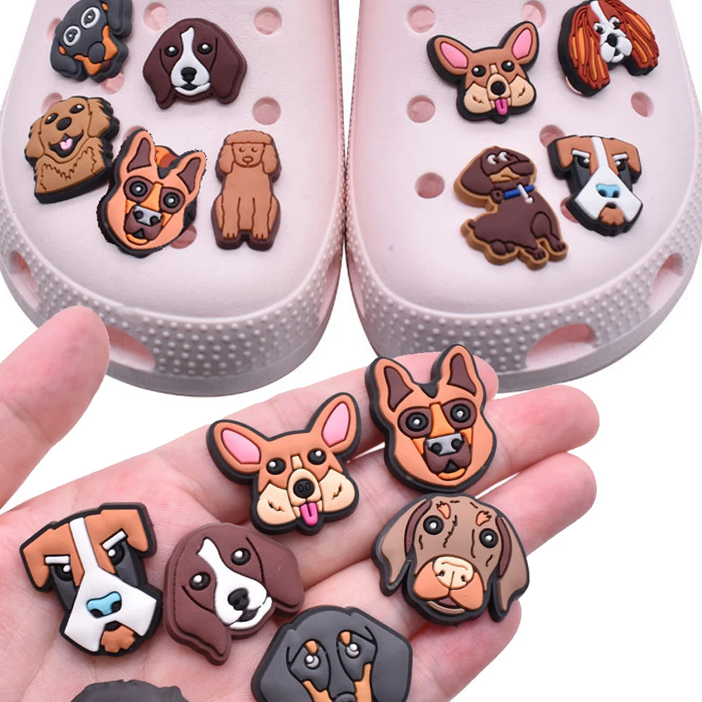 Wholesale 1pcs PVC Shoe Accessories for Crocs Charms Dog