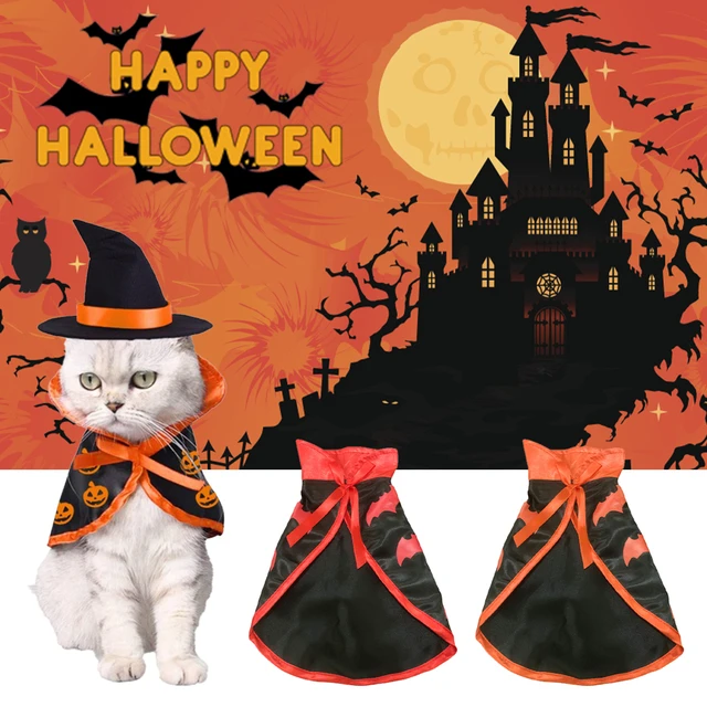 1 Pièce Costume D'halloween Pour Animal De Compagnie, Cape Orange