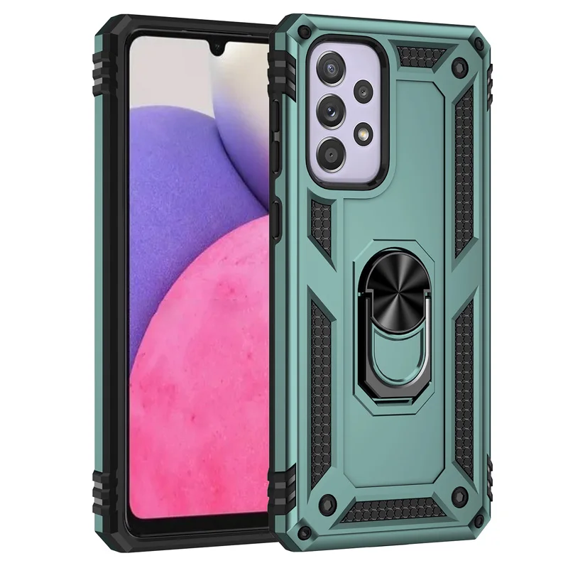 Coque blindée antichoc avec anneau métallique, étui pour Samsung Galaxy A54 A53 A52 A12 A13 A33 A23 A73 A14 A51 A50 A22 A32 A04 A34 A03s A72_voghion.com