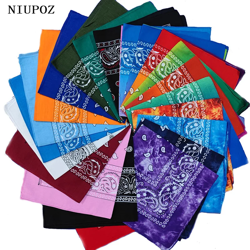 Unisex Cotton Bandana Square Scarf Bicycle Headband Gifts For Women Men Boys Girls