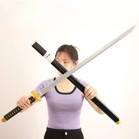 104cm Okkotsu Yuta Jujutsu Kaisen Weapon Samurai Sword Anime Peripheral Wooden ABS Katana Weapon Model for Cosplay Gifts Toys 2