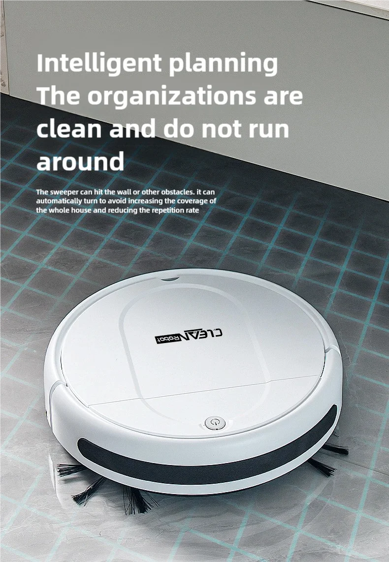 Description Picture 5 of itemHousehold Vacuum Cleaner Electric Sweeper Intelligent No-wash Sweeping and Towing Machine Cleaning Tools Noise Reduction Charge