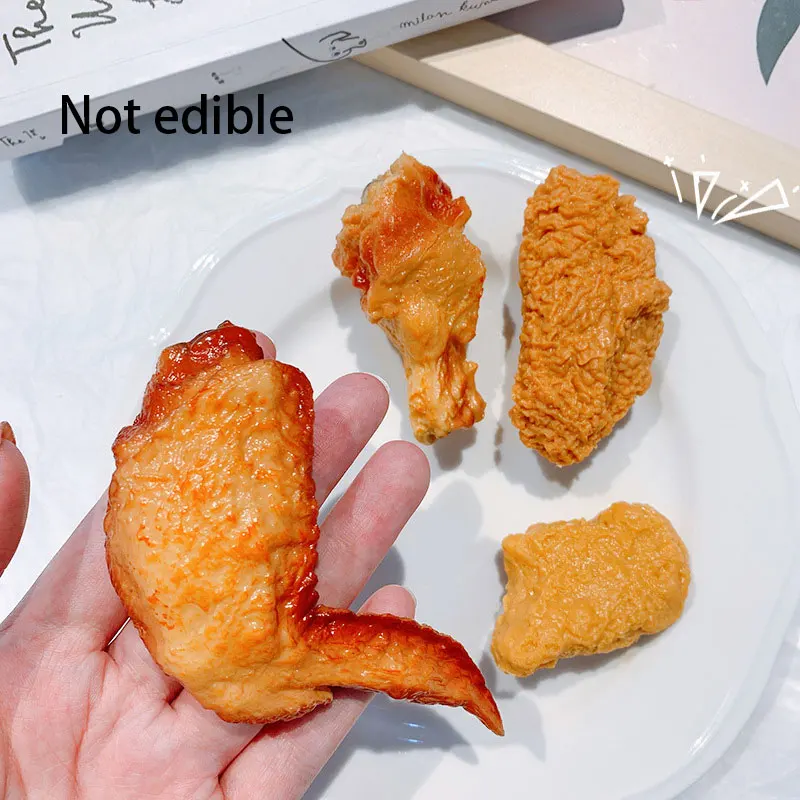 

Delicious French Fries Chicken Wings Chicken Legs Simulated Alternative Hair Accessories For Women