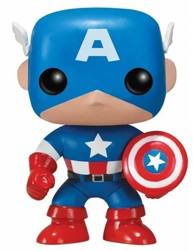 thumbnail image 4 of Figura de acción de vinilo Funko POP recién llegada, superhéroe Capitán América #06, modelo de colección, juguete de regalo, 4 of 5