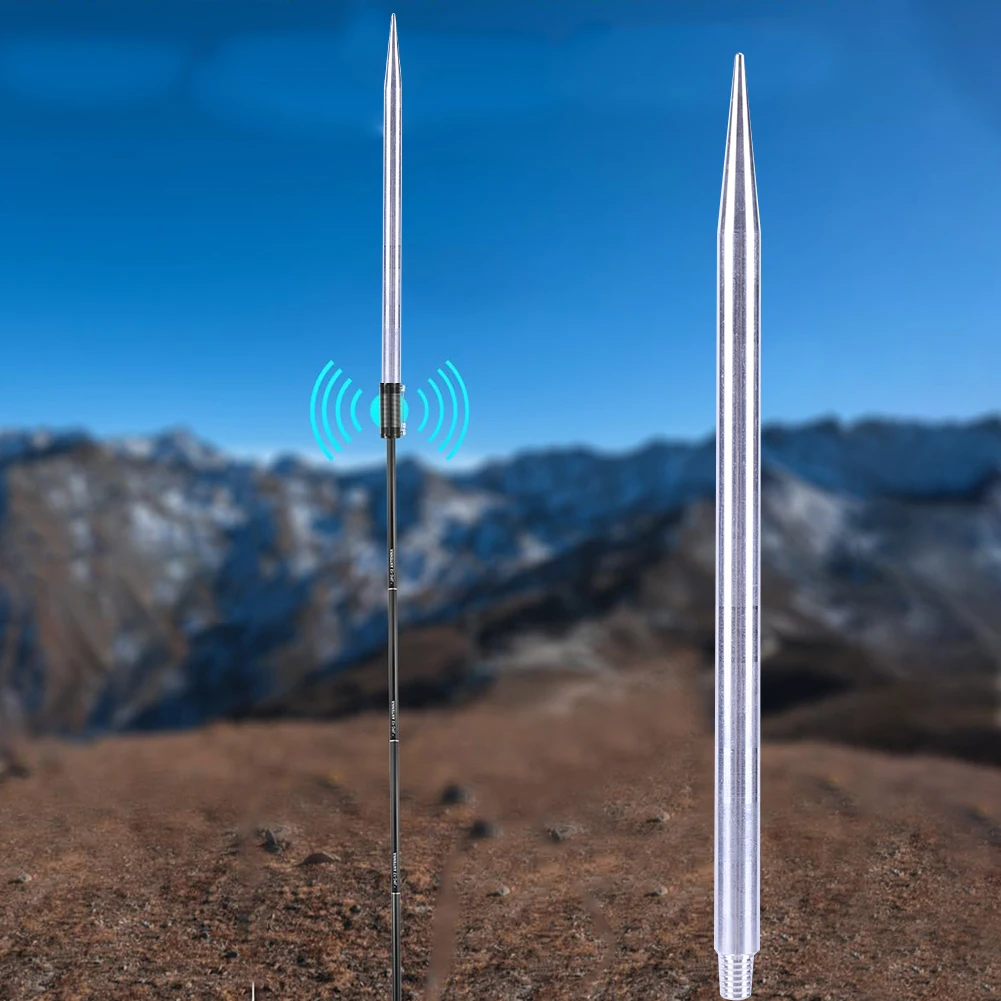 Ancora A Terra Per Antenna GP 2 Pezzi - Pali In Alluminio 24 Cm, Diametro 12 Mm, Filetto M10 Per Pac-12, MA-12