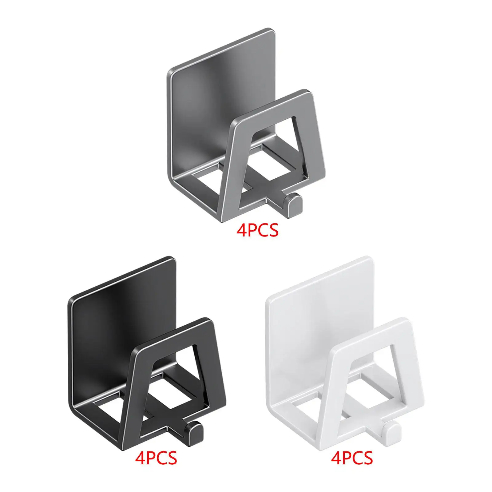 4 Pieces Pot Lid Holder Stable Wall Mounted Space Saving Pan Cover Racks for Kitchen Restaurant Pantry Chopping Board Plates