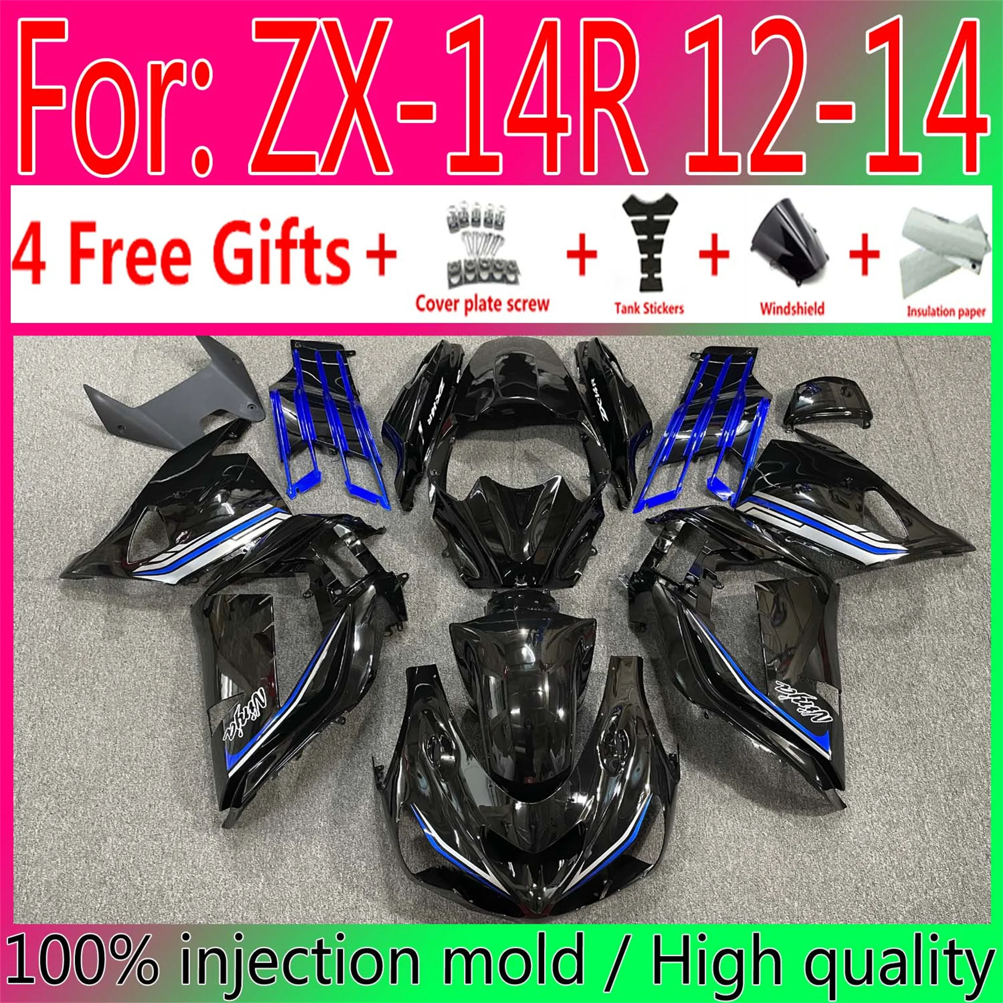 

Обтекатели для кузова мотоцикла ABS для Kawasaki ZX14R 2012 2014 Kawasaki ZX14R 2012-2014