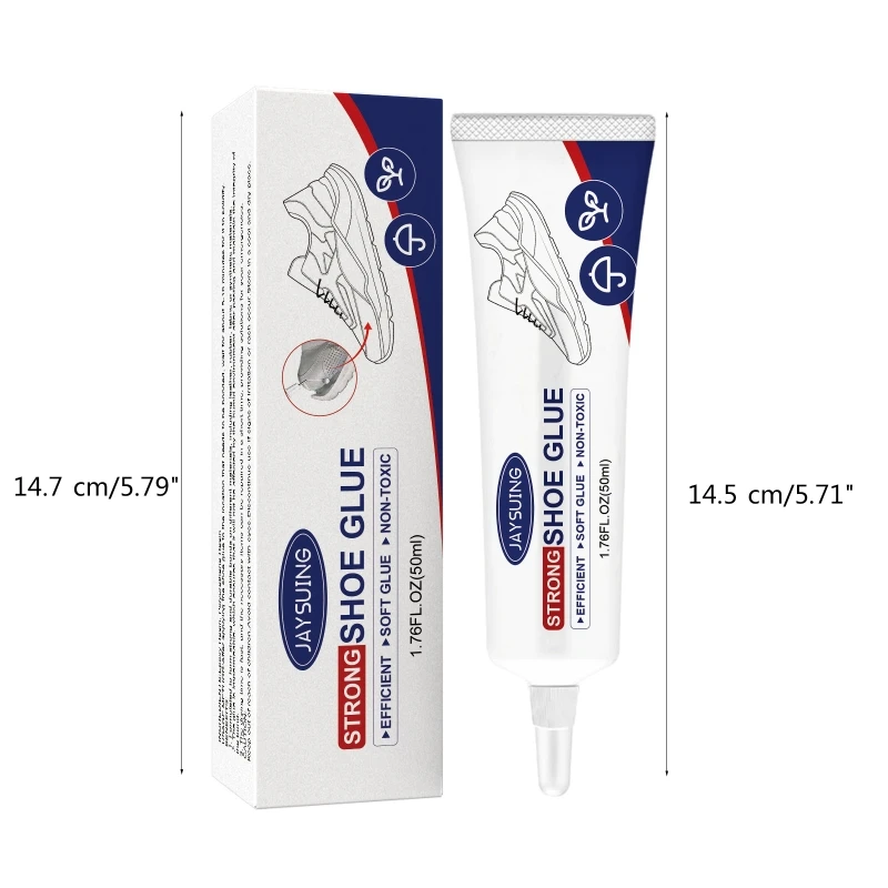 

Strong Shoe Glues 50ml Transparent Permanent Adhesive Shoe Repair Adhesive