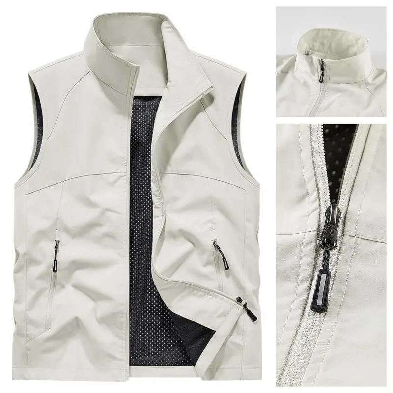 Veste sans manches homme respirante et coupe-vent pour randonnée et montagne, confortable polyvalente mi-saison