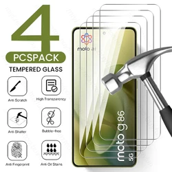 4 - Pack Clear Crystal Tempered Glass Screen Protector Set for Moto G86 Power (4Pieces)