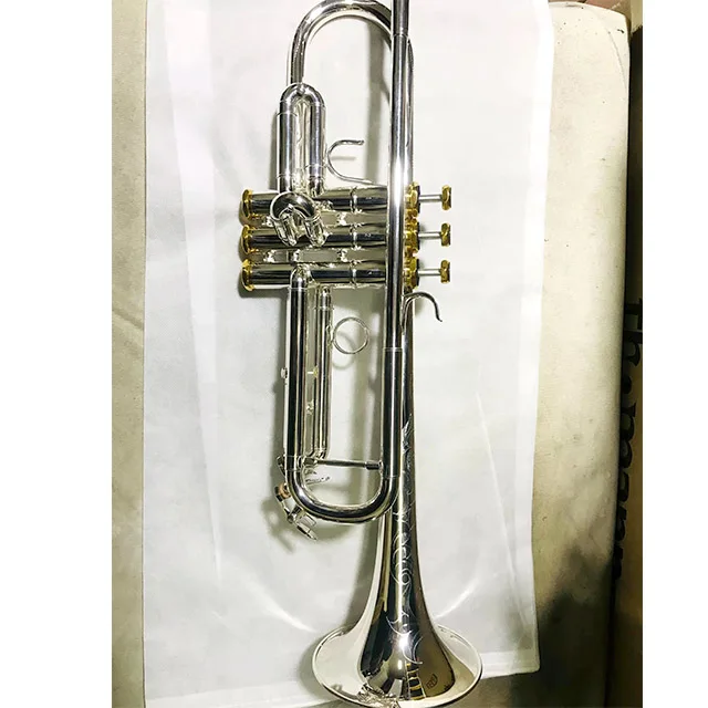 factory direct sale Professional Silver bb key Trumpet With Premium Case