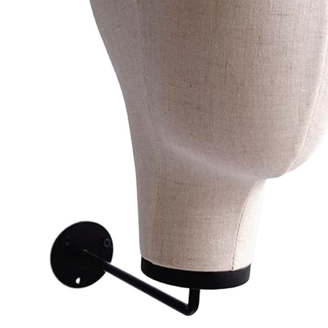 Mannequin Head Wall Mount Smooth Durable Space Saving Simple to Install Wig