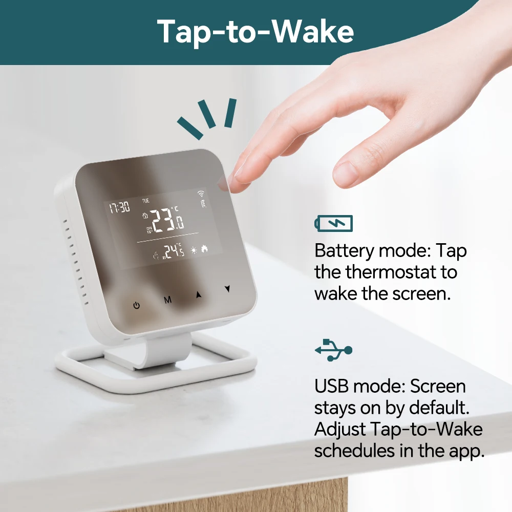 Smart Programmable Temperature Controller WiFi Wireless Thermostat for Gas Boile