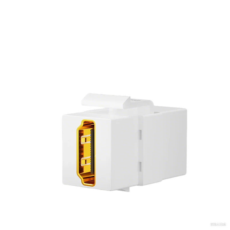 Universal Keystone Jack Adapter with USB 3.0, Type C, RJ45, and 4K HDMI Snap-In Connectors