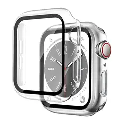 Premium Glass Cover Screen Protector for Apple Watch - Durable Protective Accessory (Transparent)