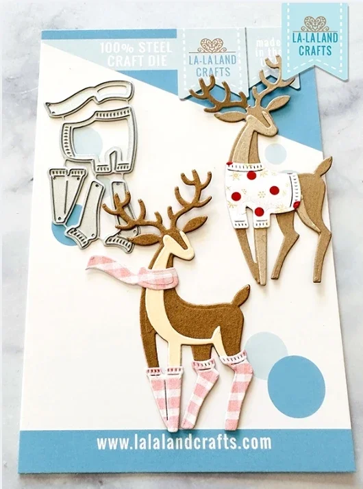 Christmas Deer Brush New October Dies Stamps Stencil For Scrapbooking Paper Craft Handmade Card Album Punch Art Cutter