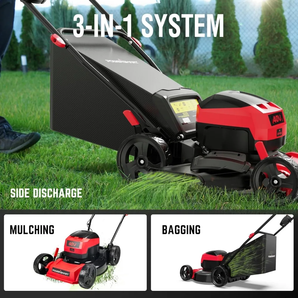 40V 17" Cordless Brushless Lawn Mower 2