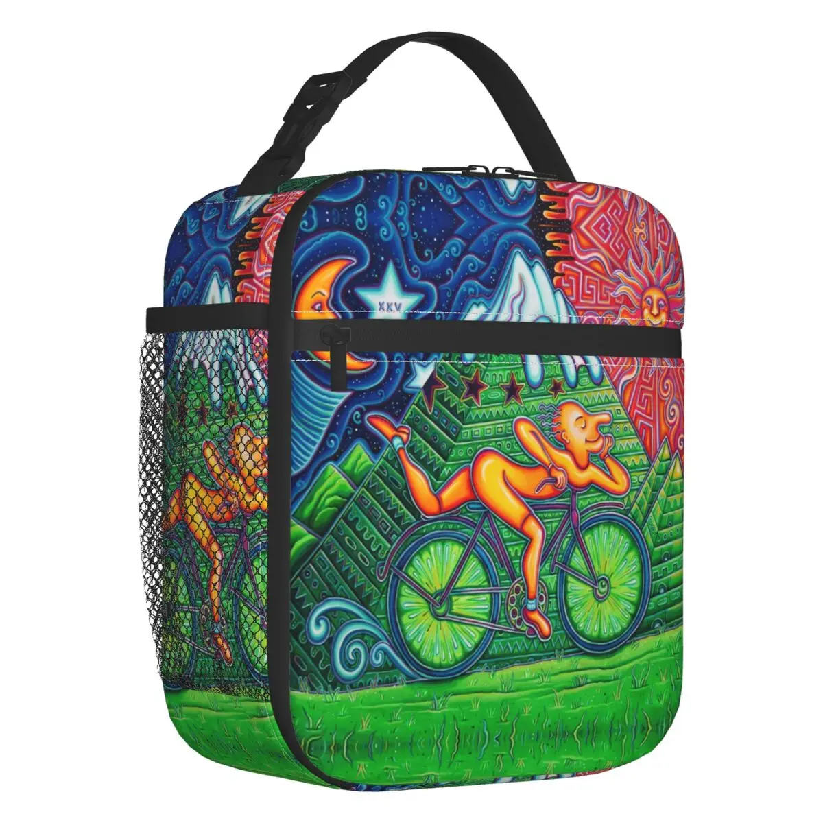 

Велосипедный день, Альберт Хоффман, LSD изолированная сумка для ланча, портативный кислотный протектор, стандартный термоохладитель, коробка для бенто, детская школьная сумка