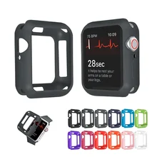 

Soft Silicone Case for Apple Watch 3 2 1 42MM 38MM Cover Full Protection Shell for iWatch 4 5 6 SE 40MM 44MM Watch Bumper