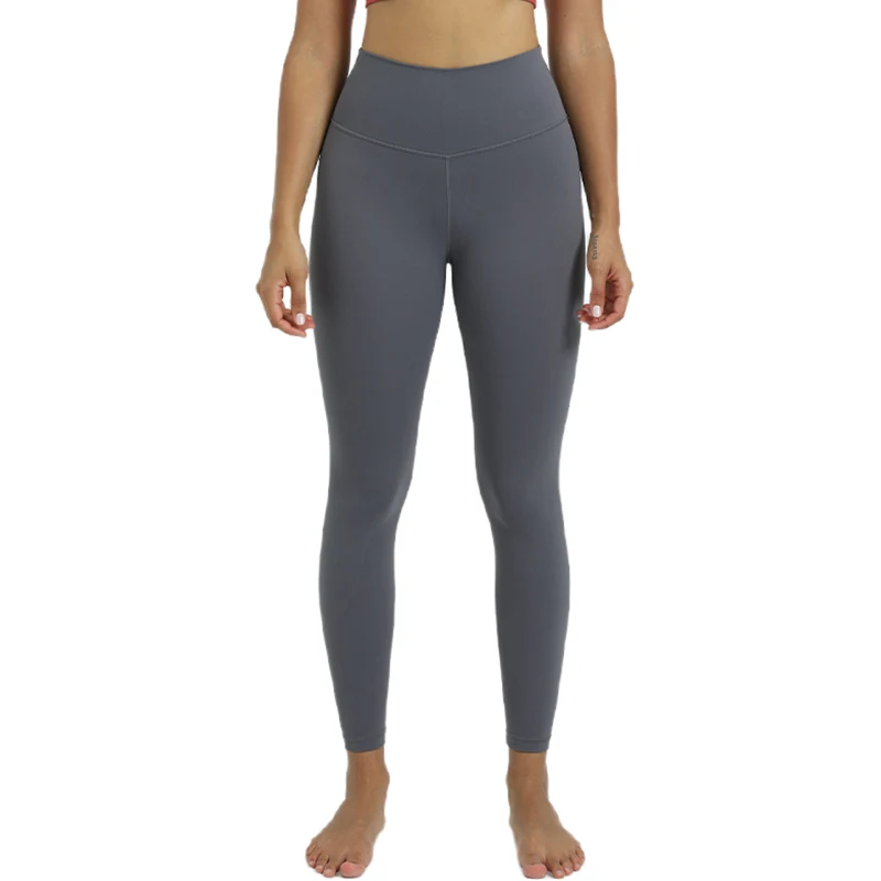 Fitness LuLu Running Street Women Yoga Pants Align Sports High Waist Stretch Trousers Training Nine Pant Leggings Skinny