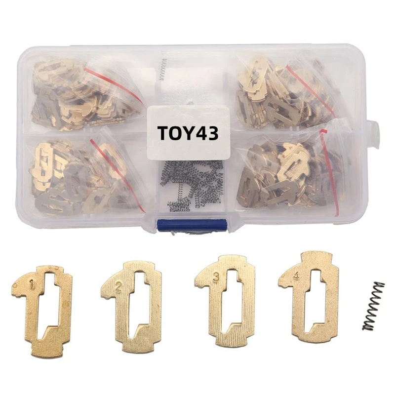 Xieaili 200pcs/lot Toy43 Car Lock Repair Accessories Lock Reed Lock