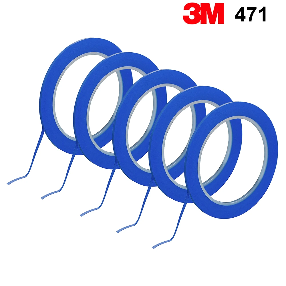 3M 471 Vinyl Tape Fineline Fine line Pinstriping Masking Tape Blue