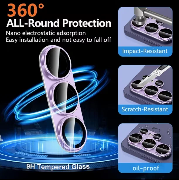 Frosted Armor Anti-Scratch Protective Cover with Removable Lens Cap