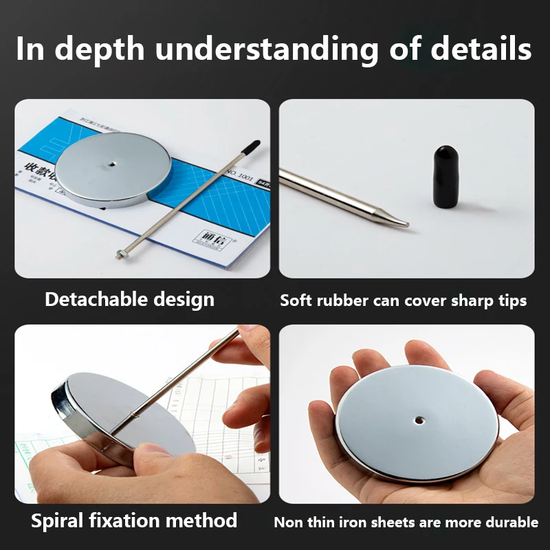 Bill Fork Desk Receipt Memo Holder Ticket Paper Summons Fork Spike Stick for Restaurant Kitchen Check Spindle Ticket Stabber receipt holder