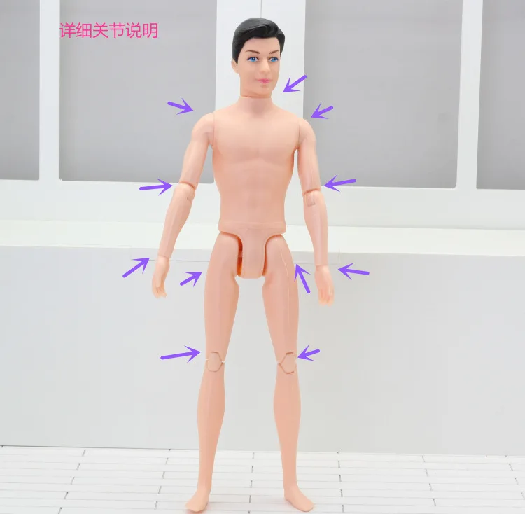 1/6 Boyfriend Ken Dolls Sovable Joints 30cm Body Male Prince Naked Nude Man Toy Doll Ken Body DIY Toys For Girls Gifts action figures toys movable dolls fashion dolls humanoid dolls