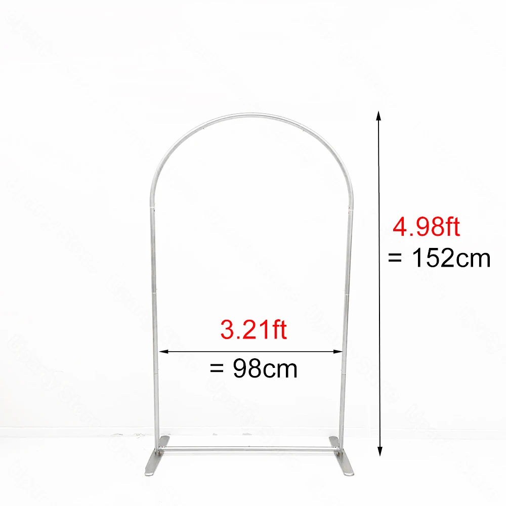 Arco Nuziale In Metallo Dorato - Altezza 2,2 M, Base Stabile, Per Decorazioni Feste, Matrimoni, Compleanni - 12